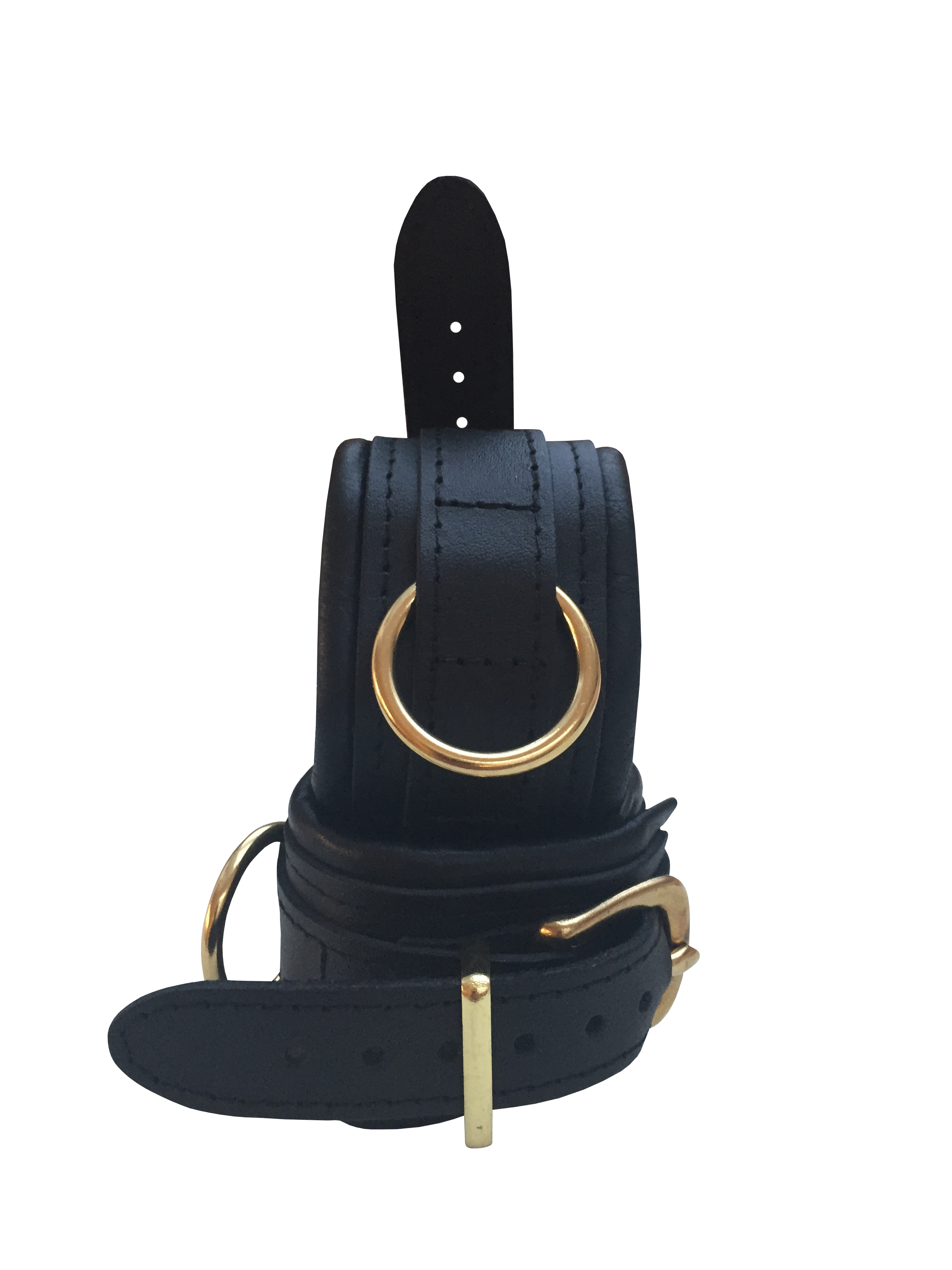 Leder Handfessel Schwarz