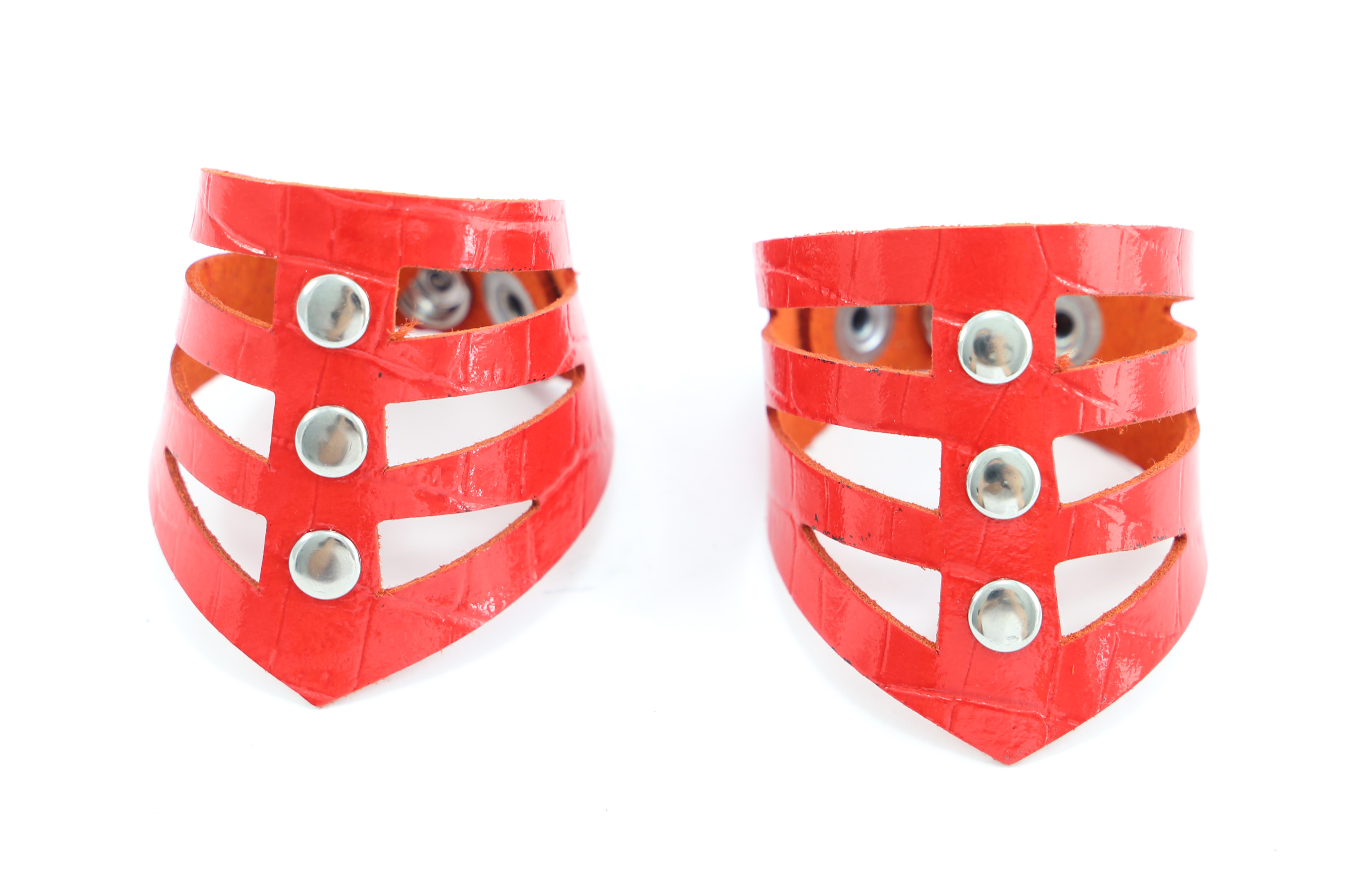 Lack Kroko Armband "Riemchen Look"