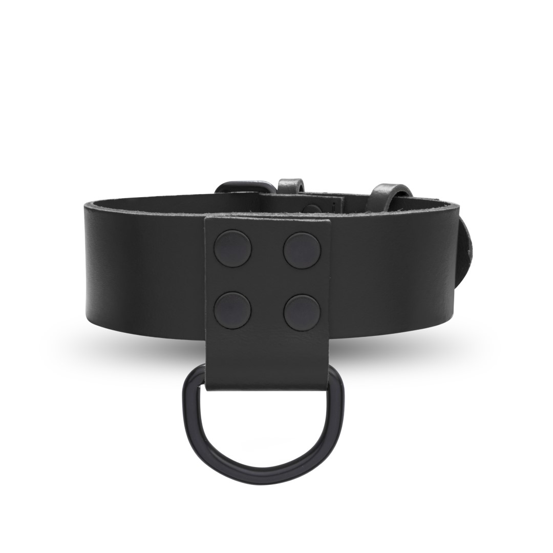 Leather Collar Black