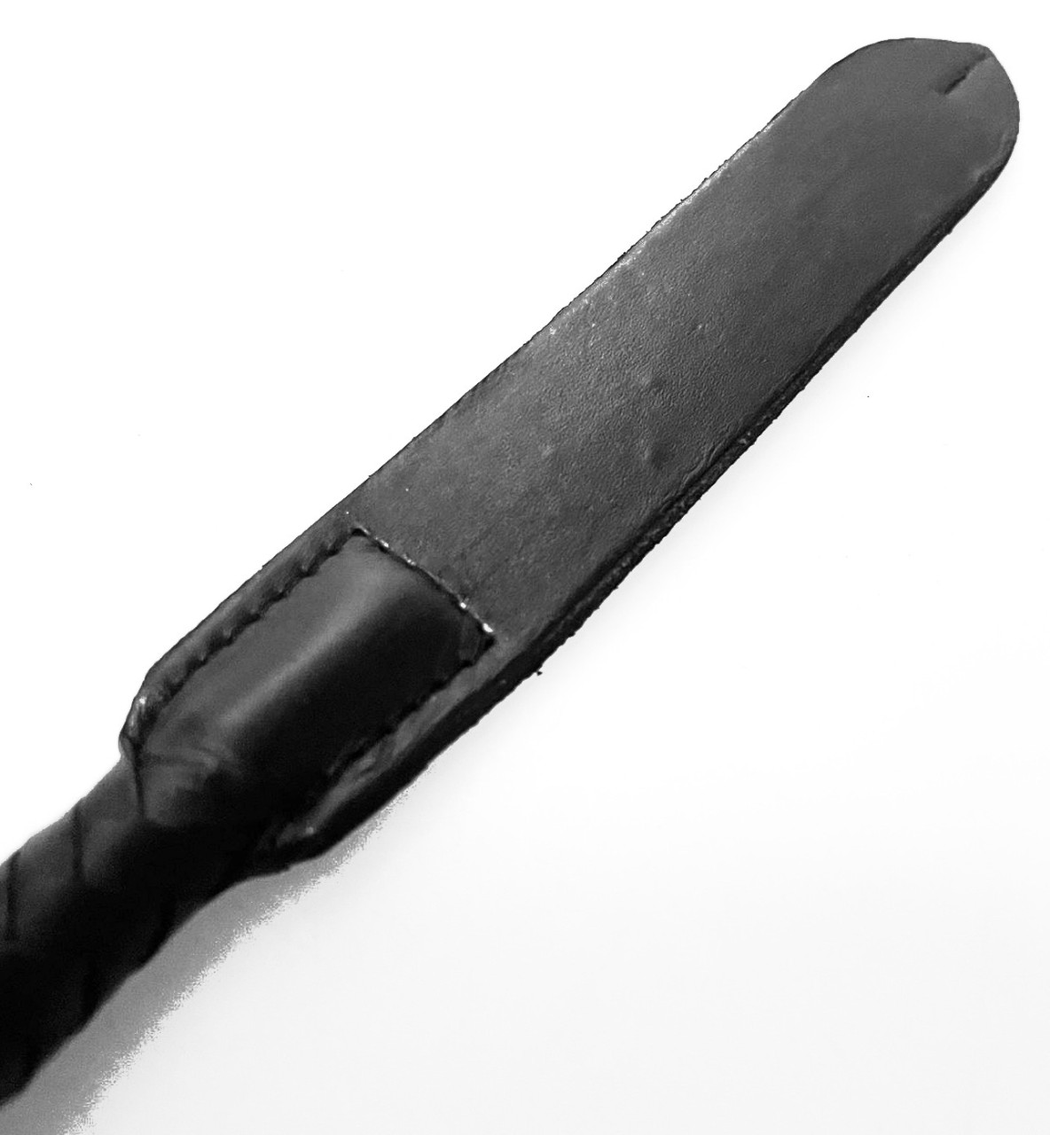 Kurzer Kantschu - Hochwertige Lederpeitsche mit Klatsche