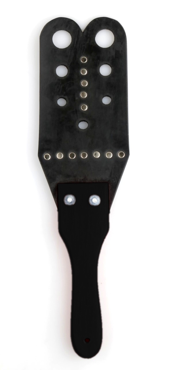 PADDLE - Strap Gummi Holzgriff Nieten Luftlöcher gerundet