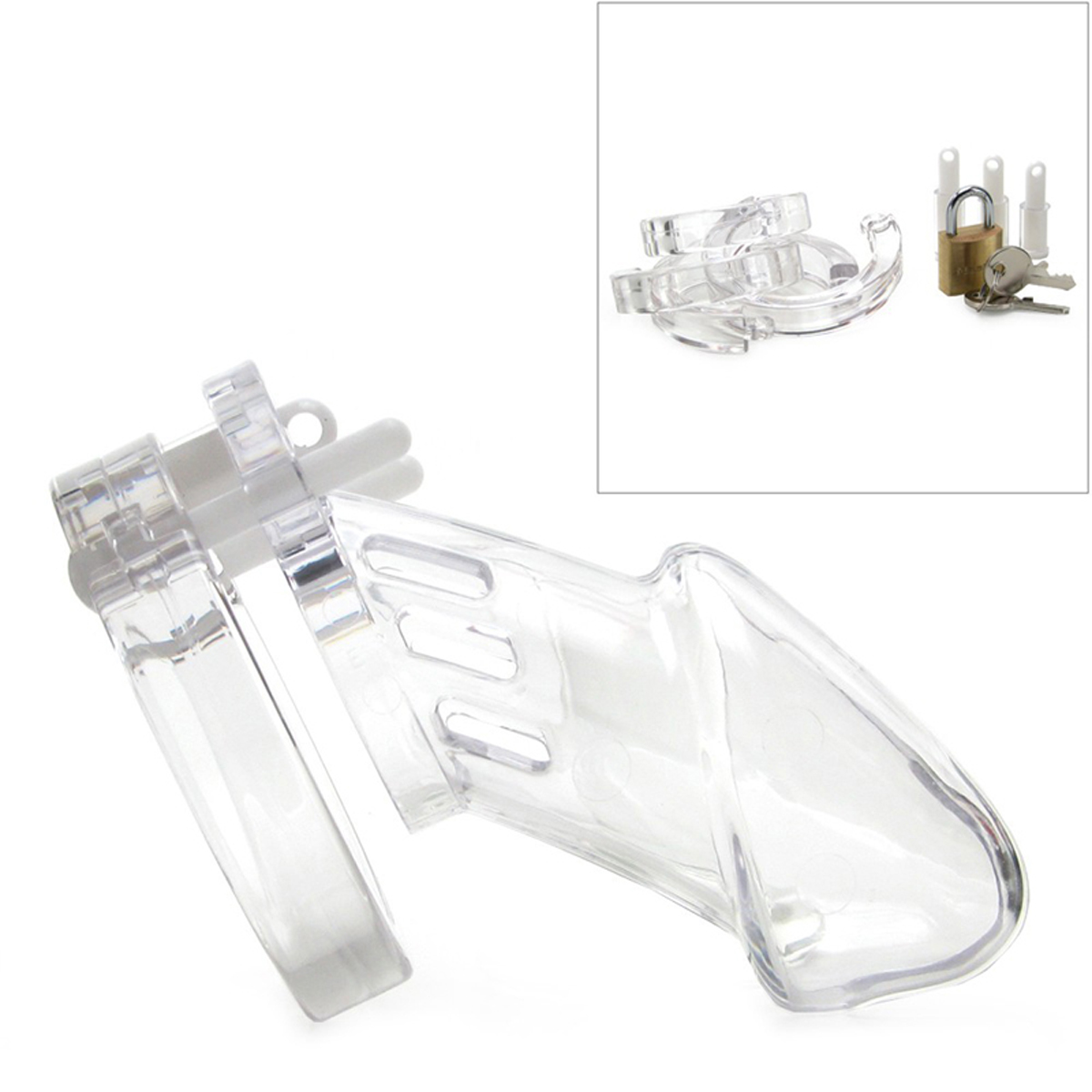 CB-6000 Keuschheitskäfig - Transparent - 37 mm