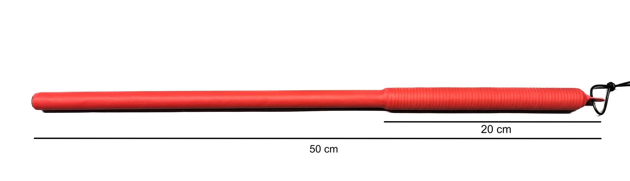 ROHRSTOCK Kunststoff - Extrem Rohrstock Prügel rot, Länge ca. 50cm