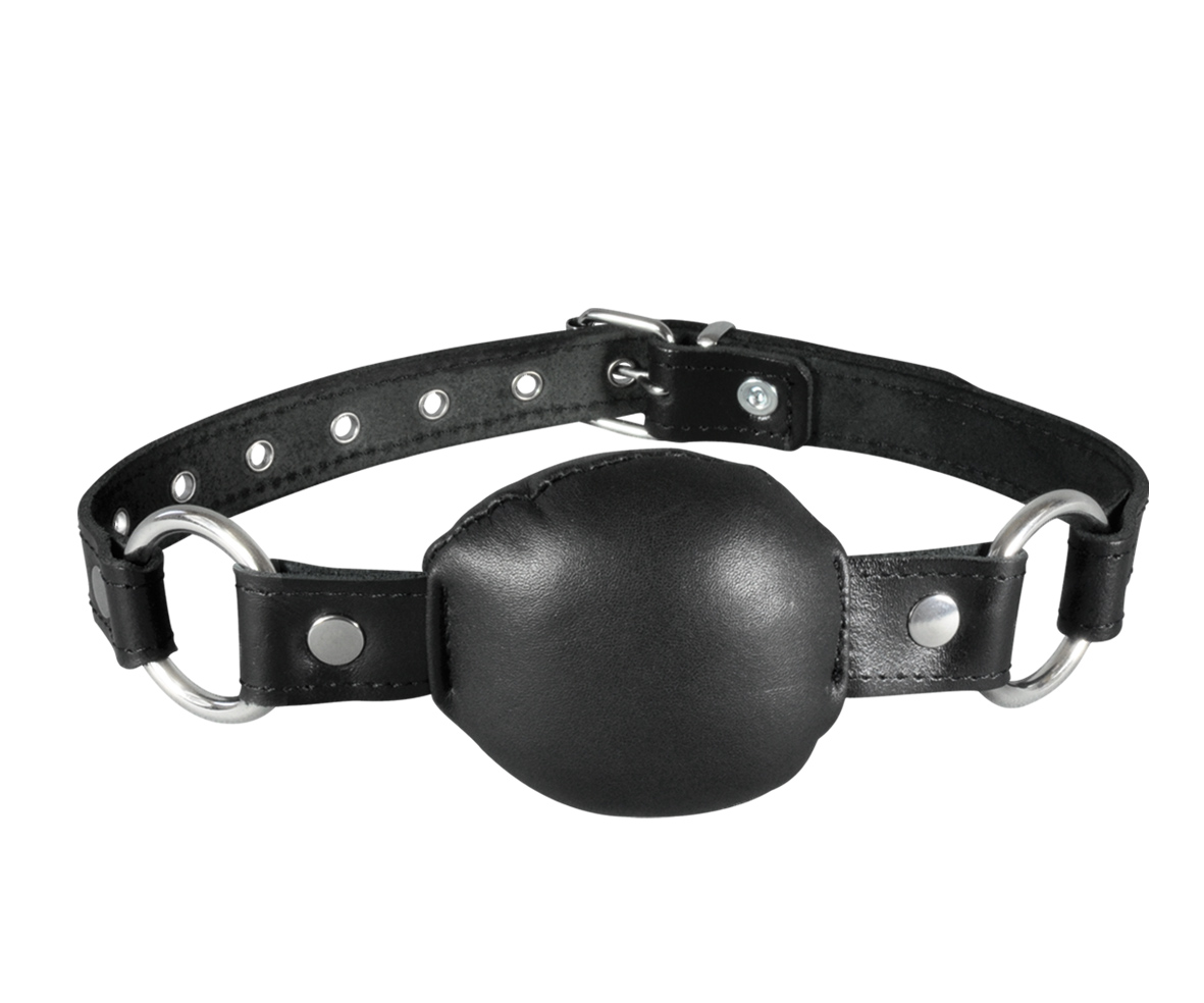 LEDER KNEBEL - Mundknebel soft schwarz