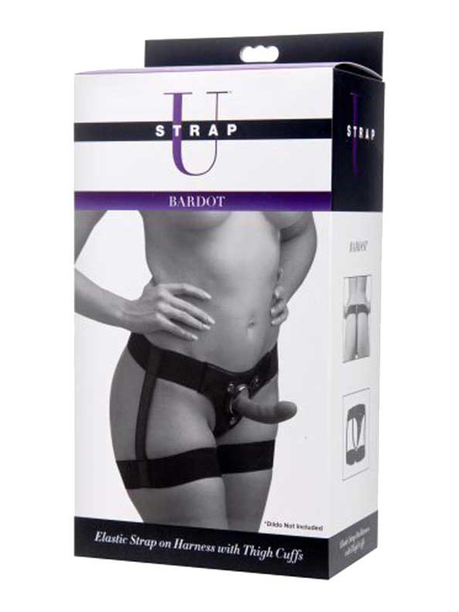 Strap-on Harness in Schwarz im Straps-Look