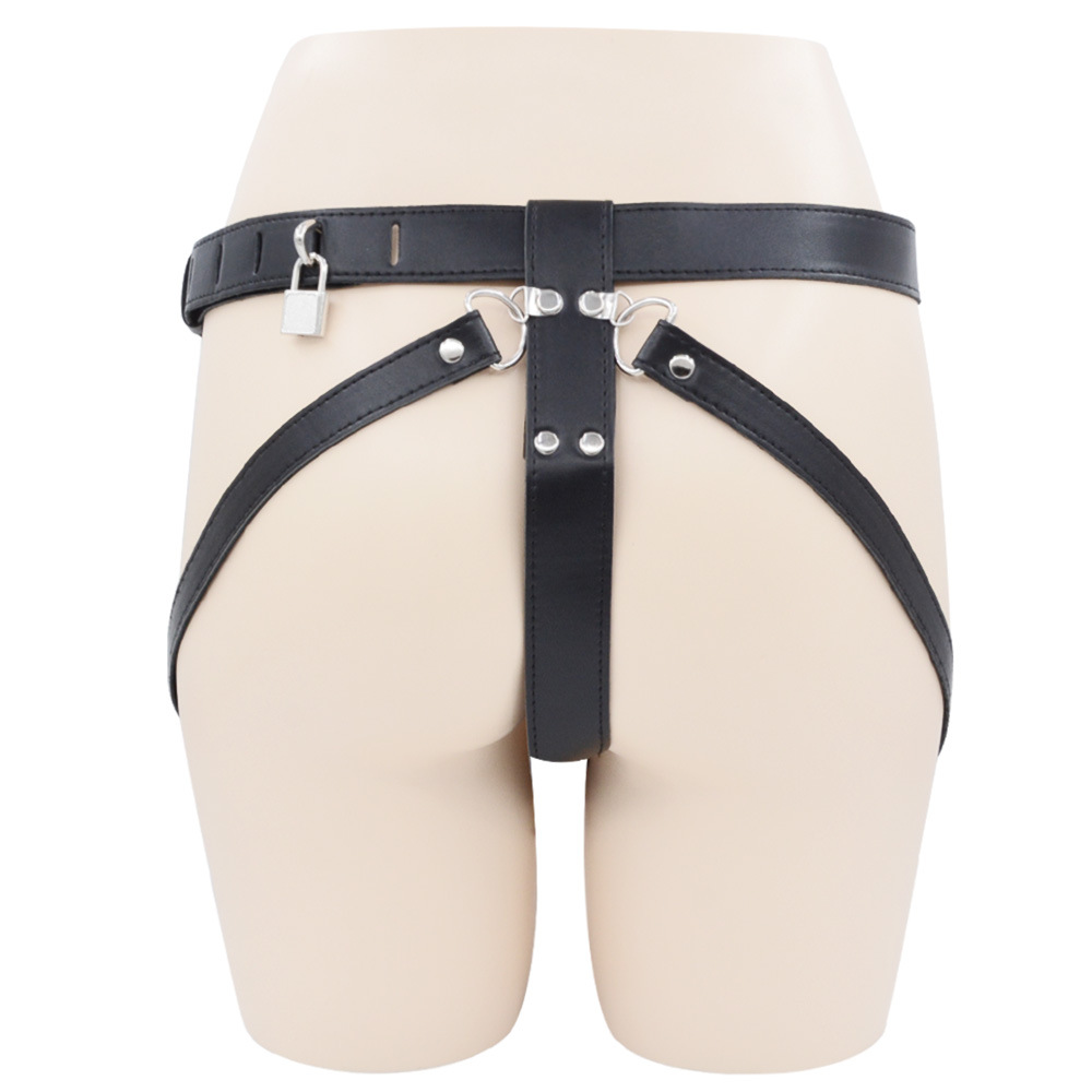 Männer Chastity Belt Harness – Minimalistisches PU-Leder