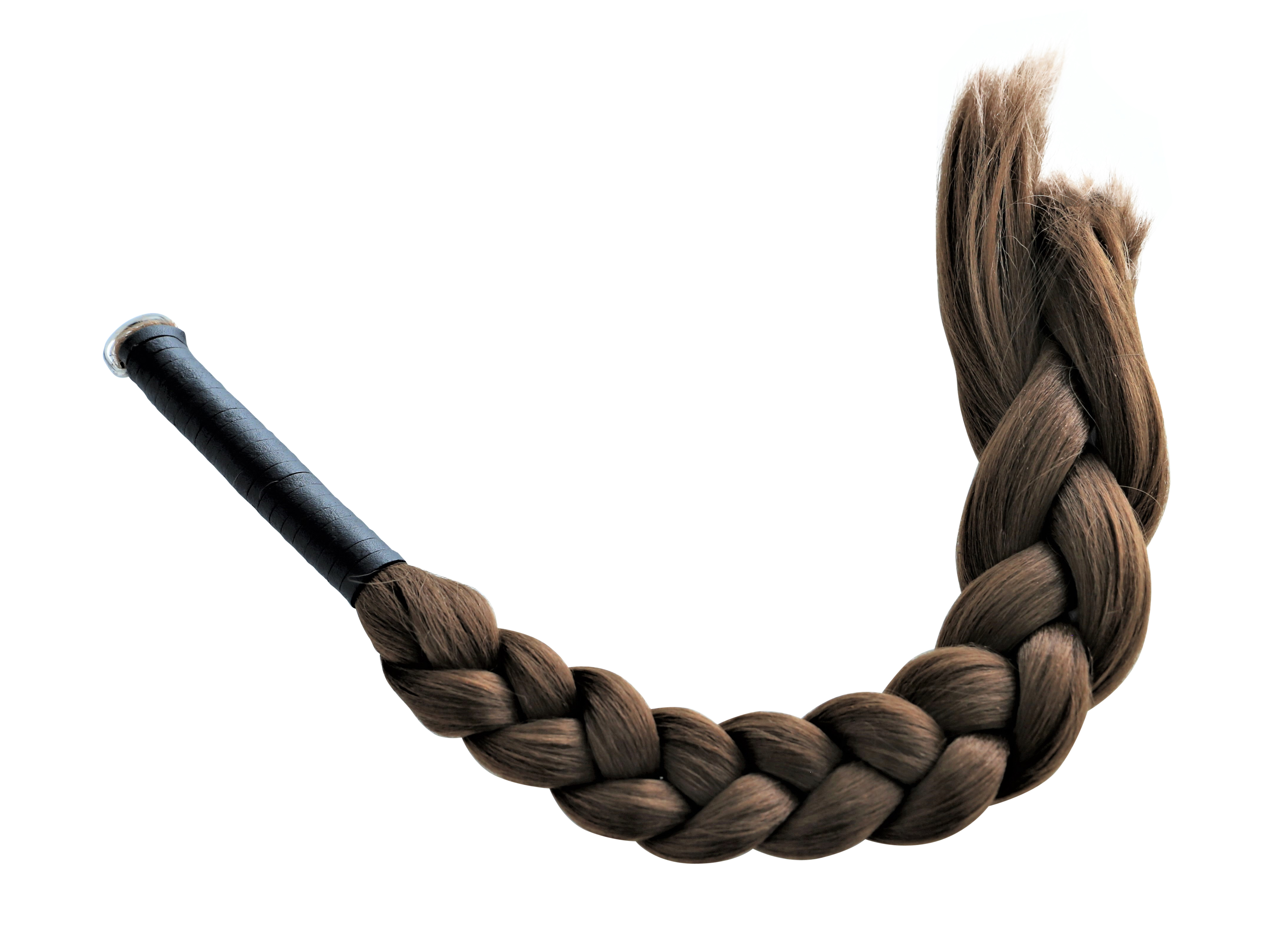 Flogger - HAIR whip natural dark blond "Pull my hair and spank me"