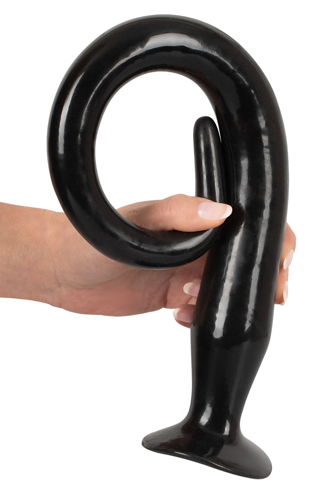 Super Long Flexible Butt Plug Set Schwarz