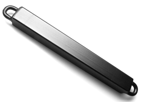 SPREIZSTANGE aus Vierkantstahl in schwarz - 15cm mit 2 Ösen