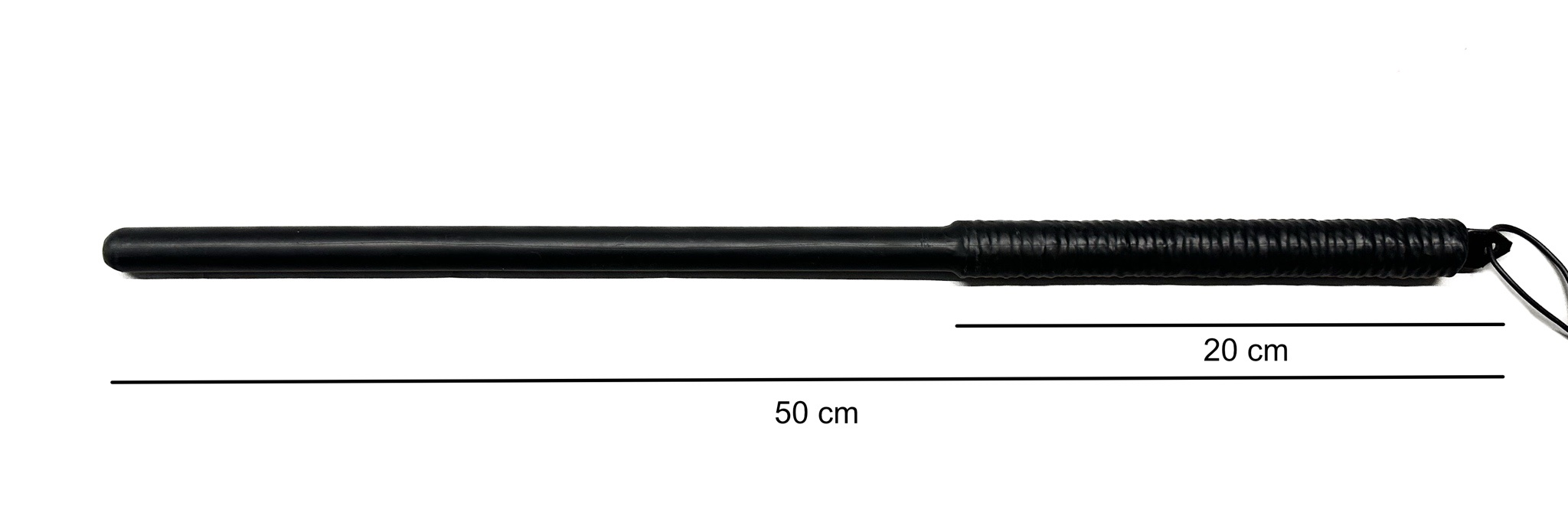 ROHRSTOCK Kunststoff - Extrem Rohrstock Prügel schwarz, Länge ca. 50cm