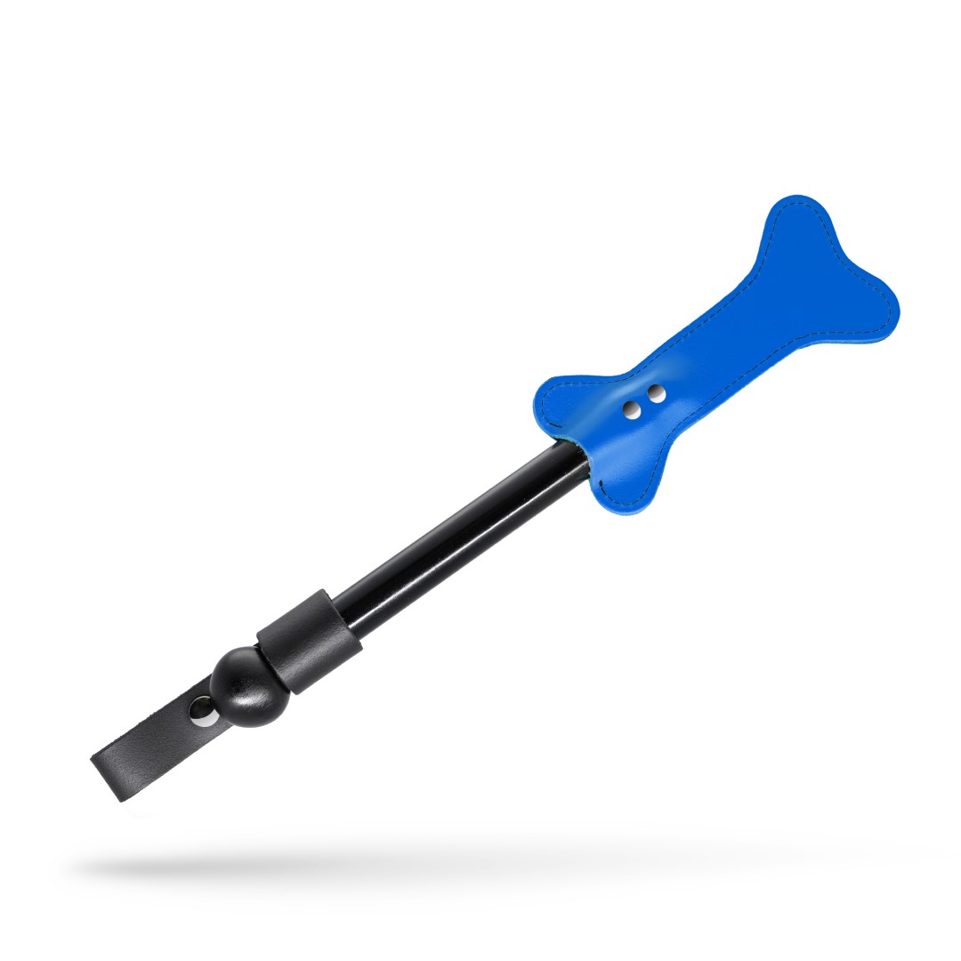 Leder Knochen Paddel Blau