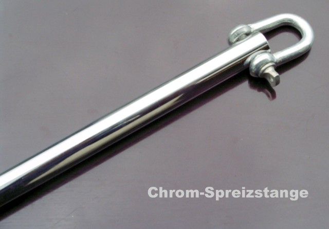 SPREIZSTANGE - Chromstange mit zwei Aufhängern