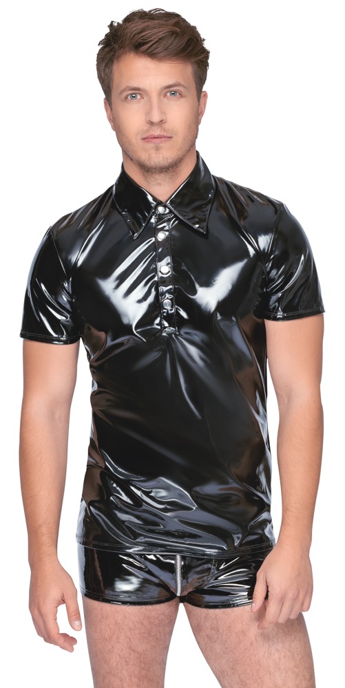 Poloshirt aus Lack