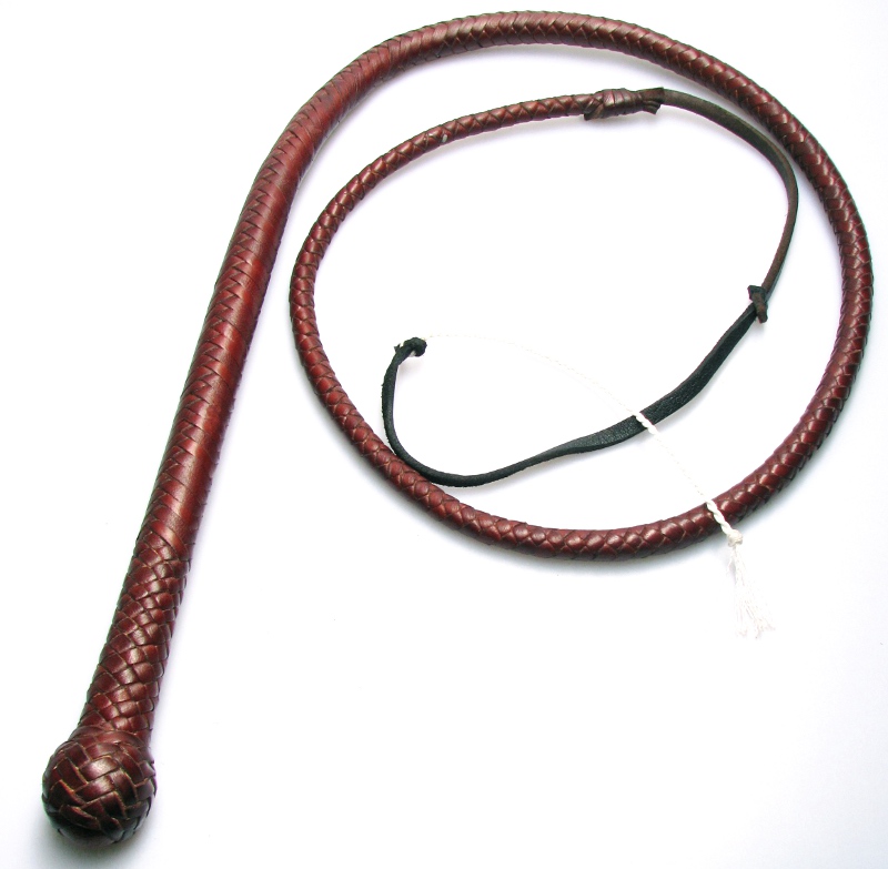 Viehpeitsche 12fach Hirschleder 180cm