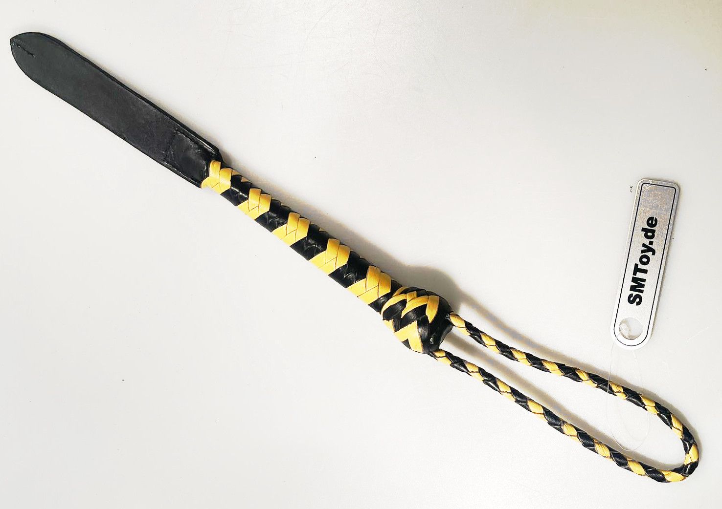 Kurzer Kantschu - Hochwertige Lederpeitsche mit Klatsche