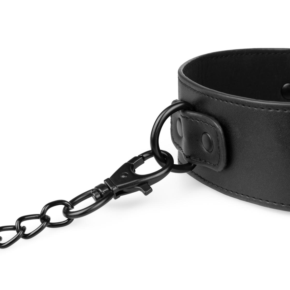 Chocker - Kunstleder-Halsband & Kette