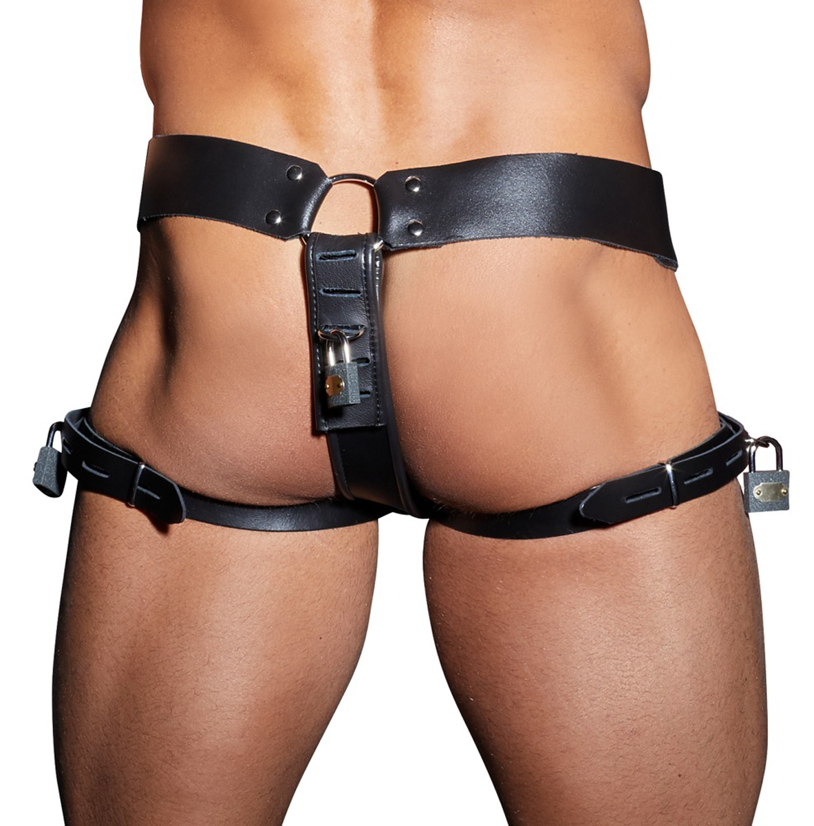 Leder-Keuschheitsstring