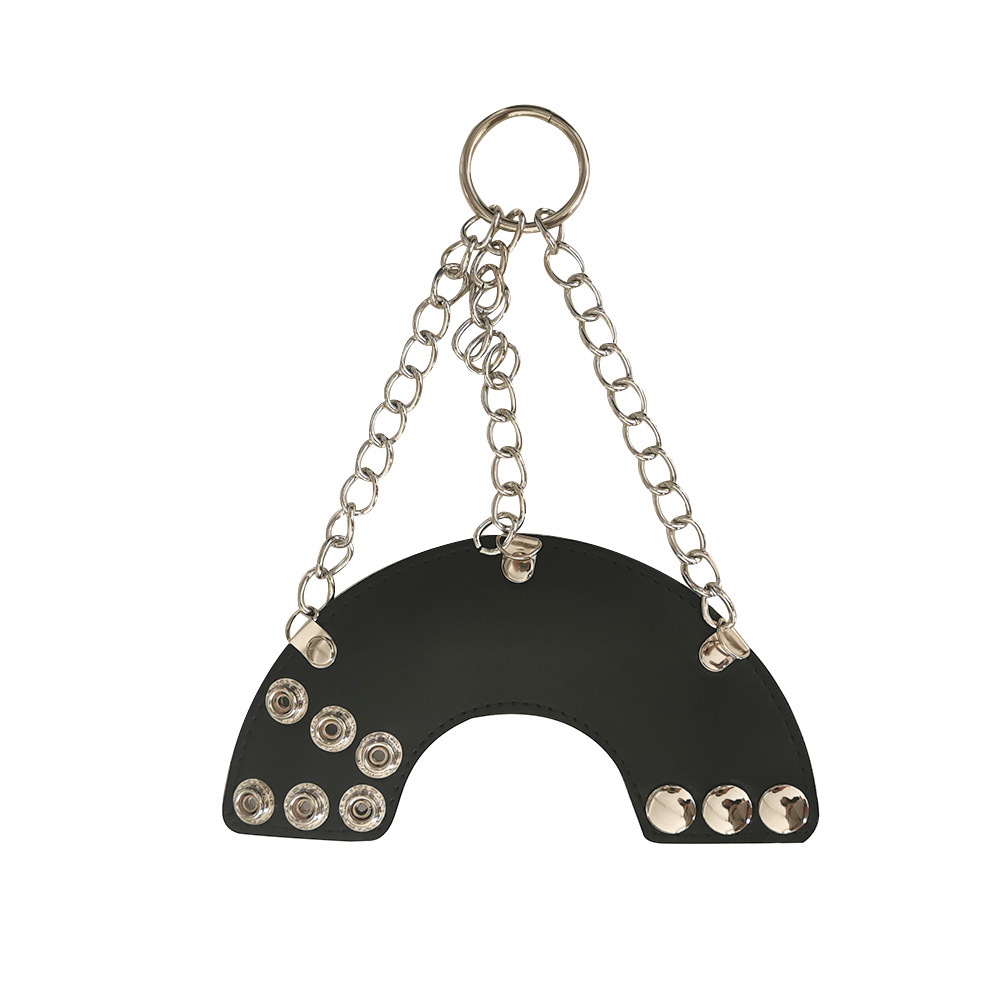 Leder Hodenfallschirm - Parachute Ballstretcher mit Druckknöpfen