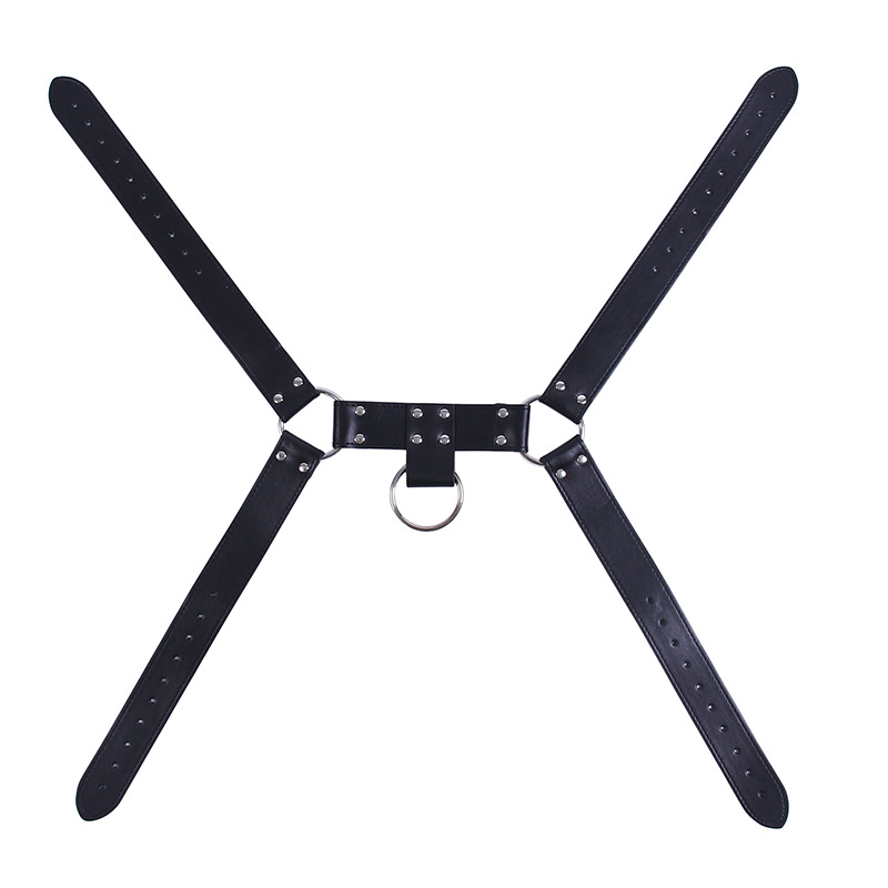 Harness PU-Leder Vegan Männer Schwarz