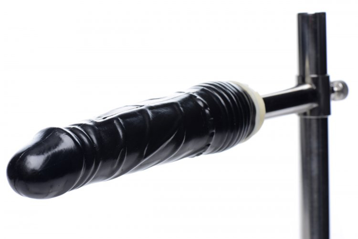 Metall-Bodenpranger mit Dildo