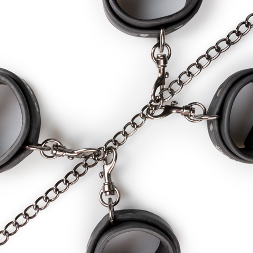 Bondage Set - Halsband, Hand- und Fußfesseln