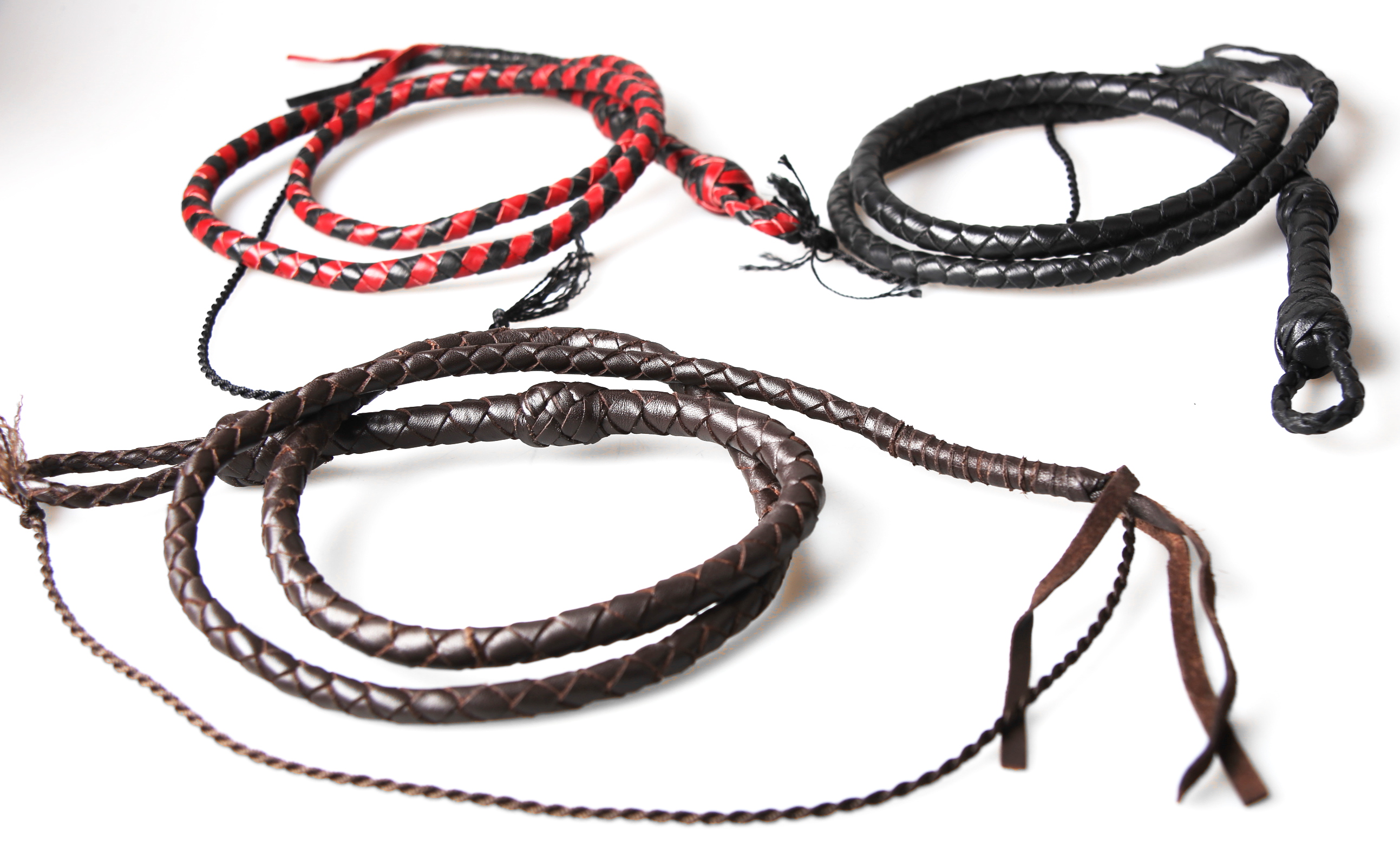 MINI Bullwhip - Miniature Peitschen vom Feinsten in drei Farben