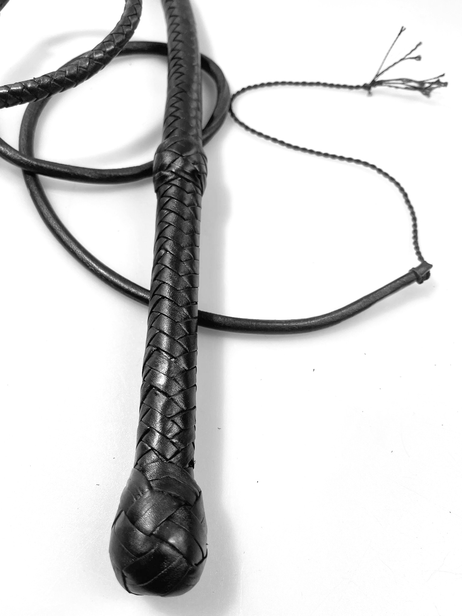 Lady Bull Whip 160cm schwarz - Bullwhip aus Rindsleder