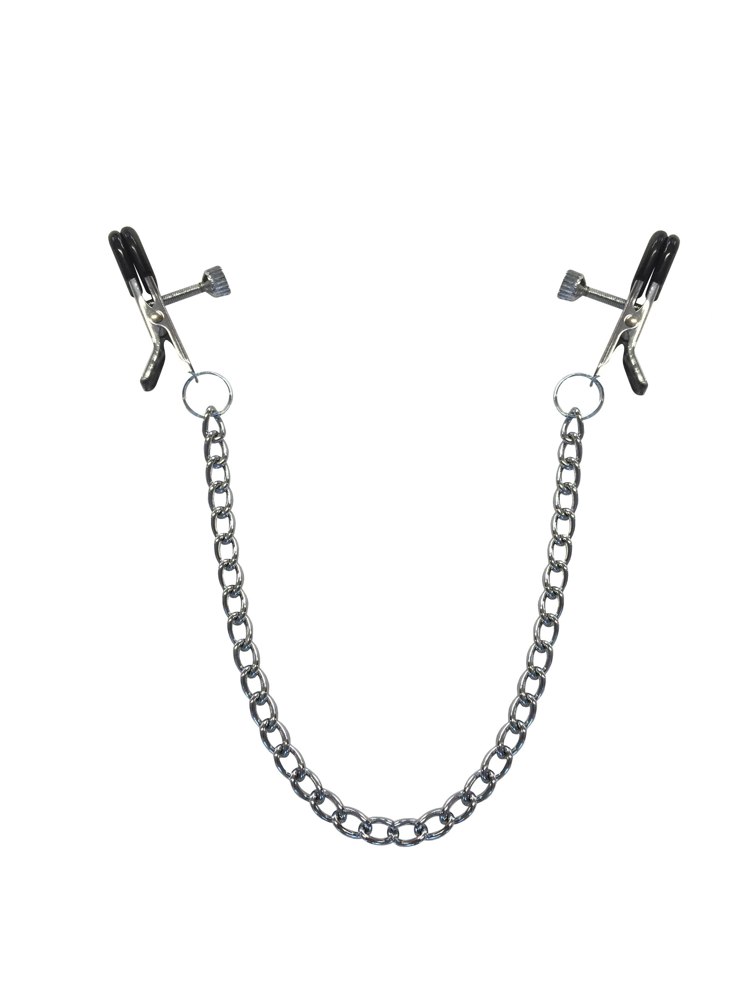 Metall Abgreifklammern flach mit Kette
