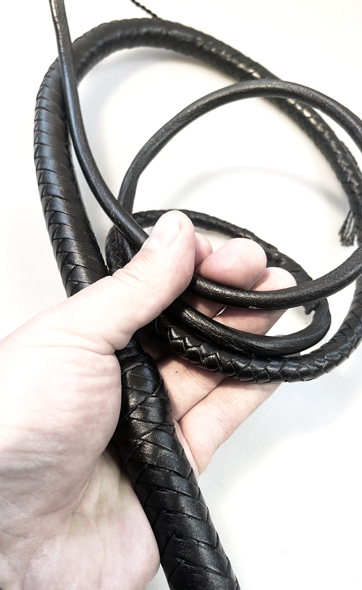 Lady Bull Whip 160cm schwarz - Bullwhip aus Rindsleder