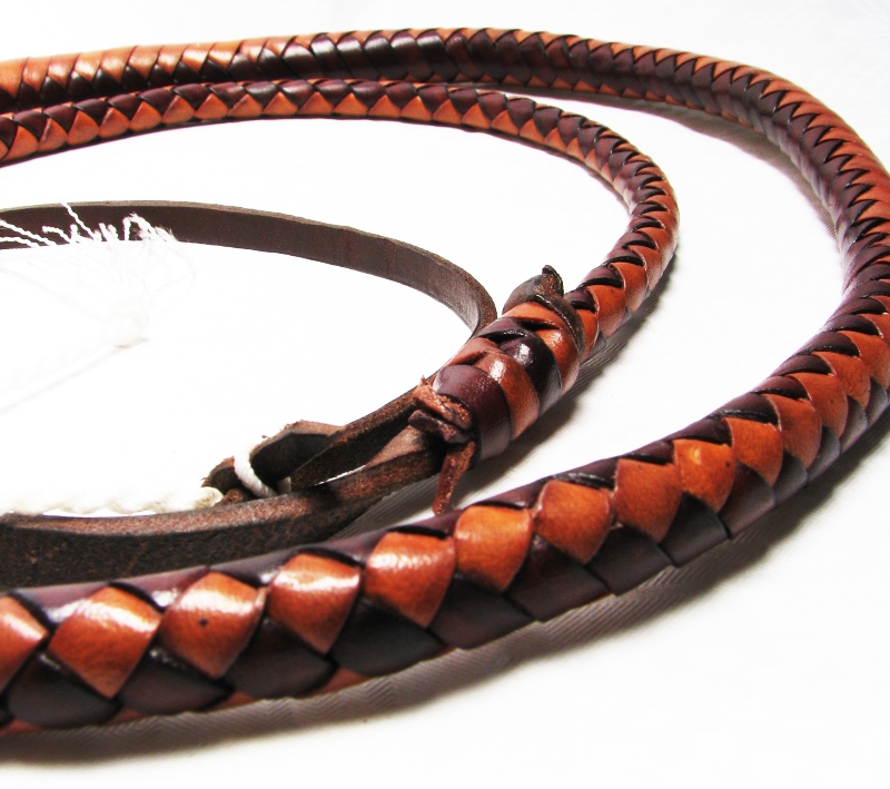 Lady Bull Whip braun zweifarbig 160cm