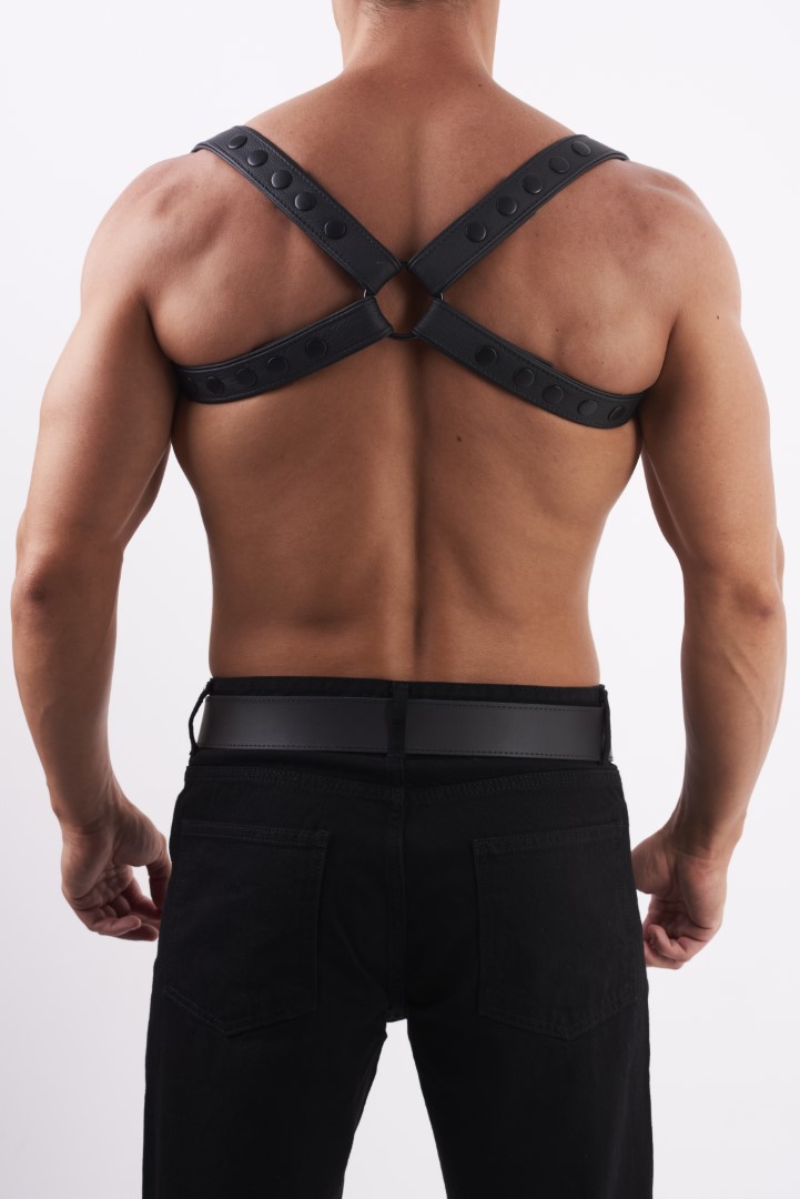 HighQuality - Soft Leder Schulter Harness Schwarz