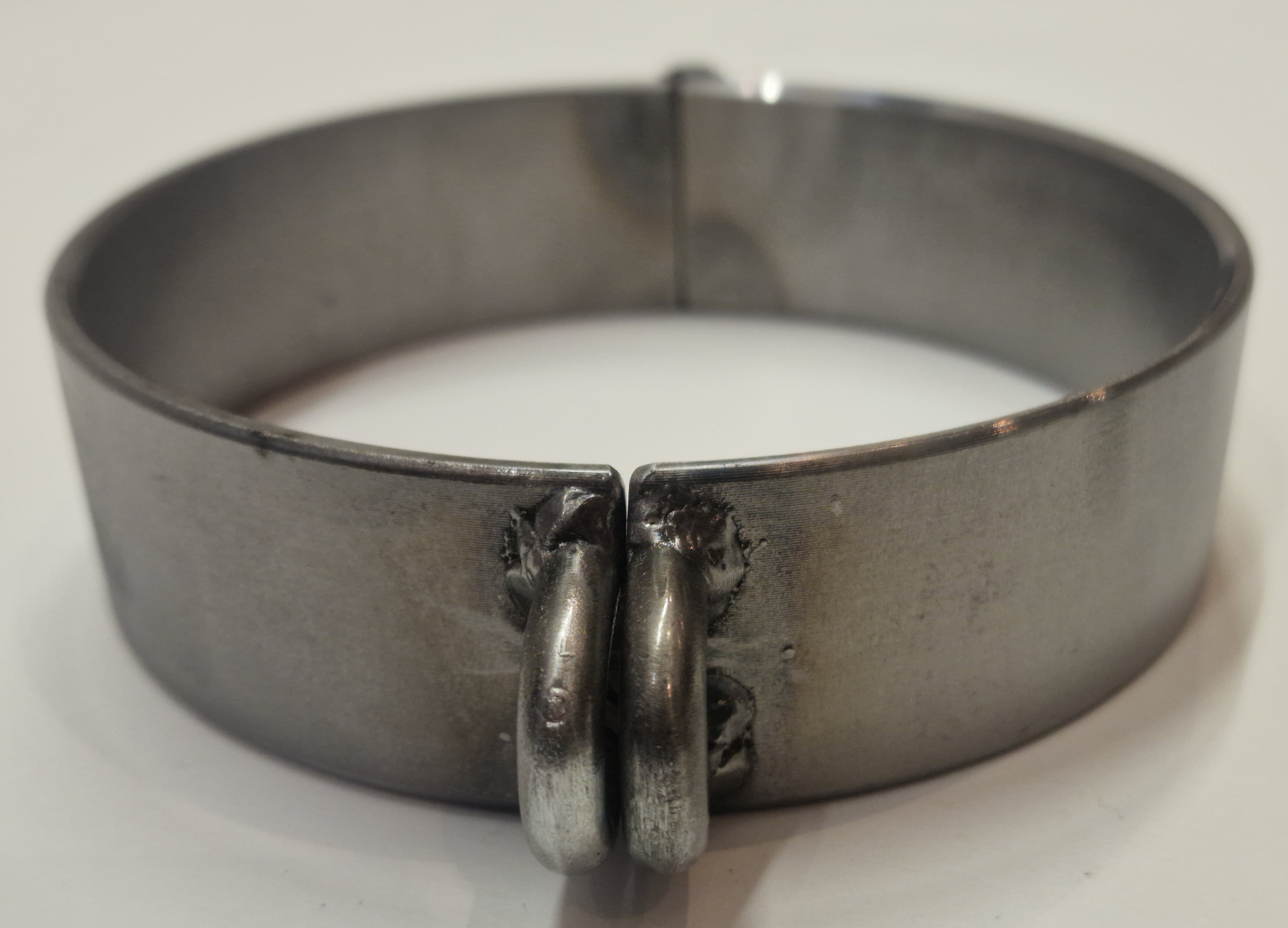 PRANGER METALL - Sklaven Halsband breit ohne seitliche Ösen