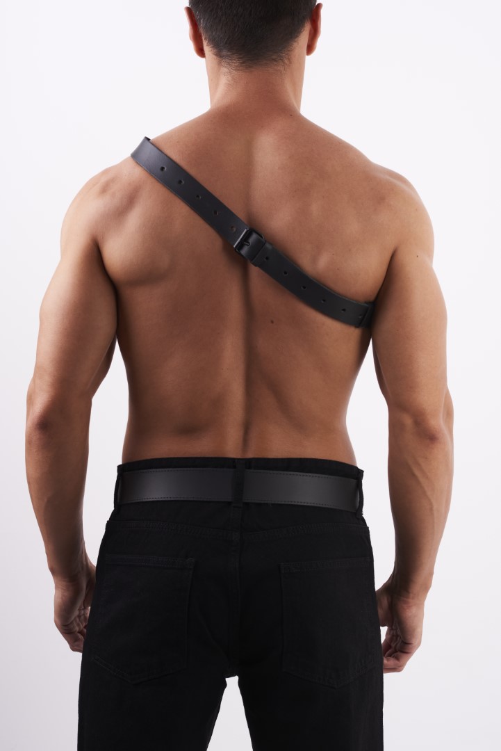 Leder Gürteltasche Schwarz