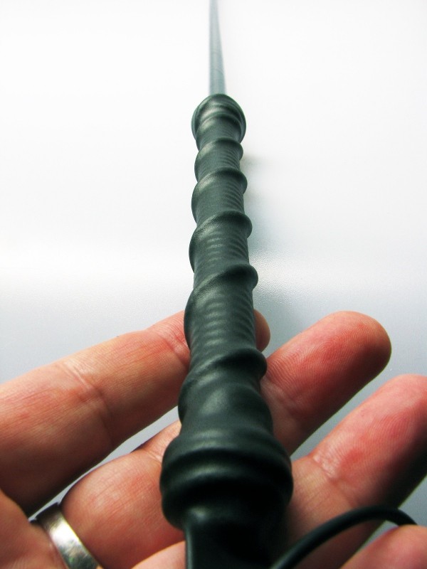 REITSTOCK "Viper"- Flexibler Reitstock in schwarz, ohne Kerbung
