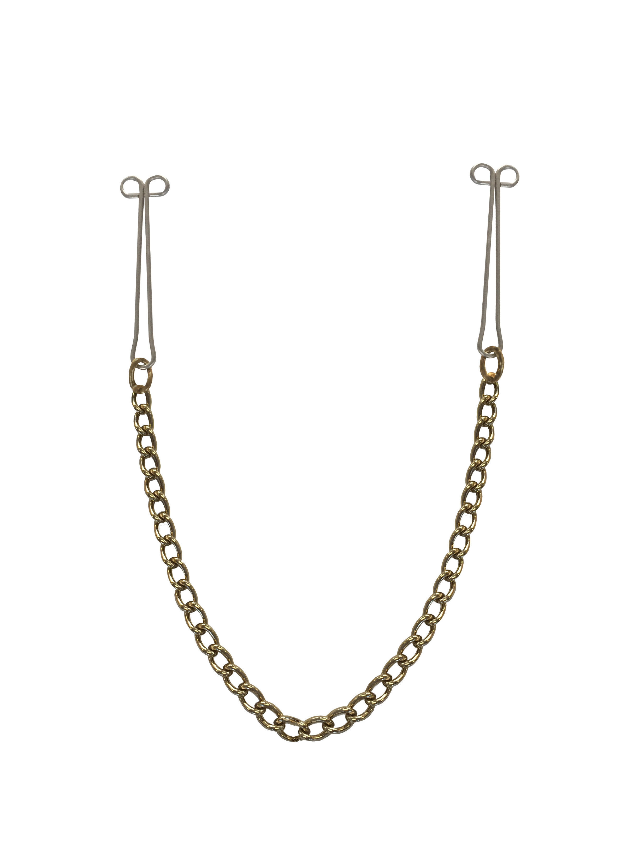 Metall Nippelspangen mit Kette