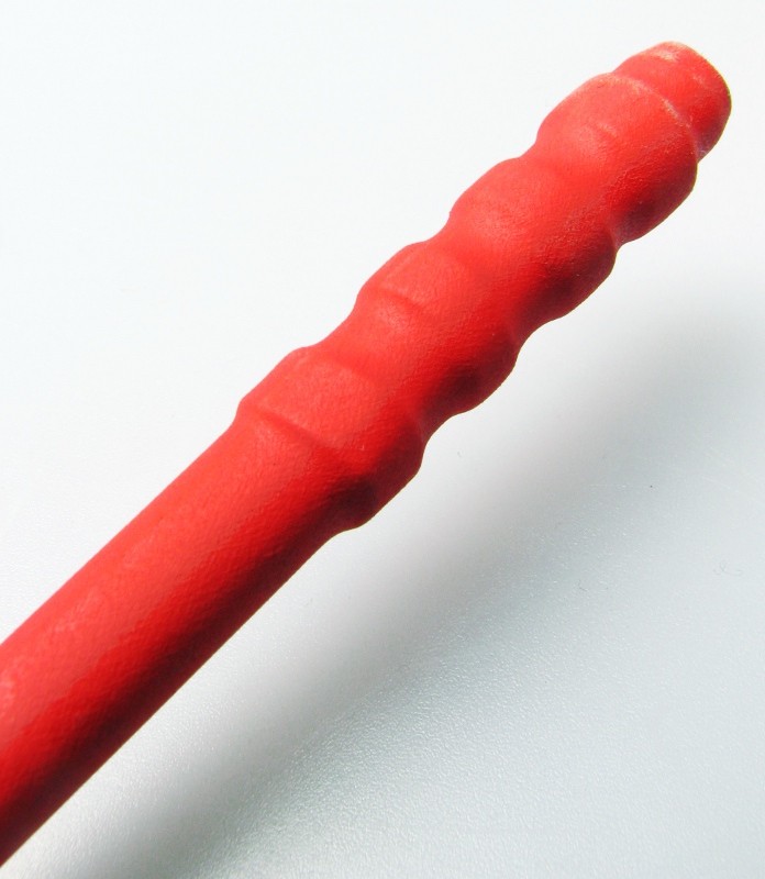 REITSTOCK "Viper"- Flexibler Reitstock in rot, mit Kerbung