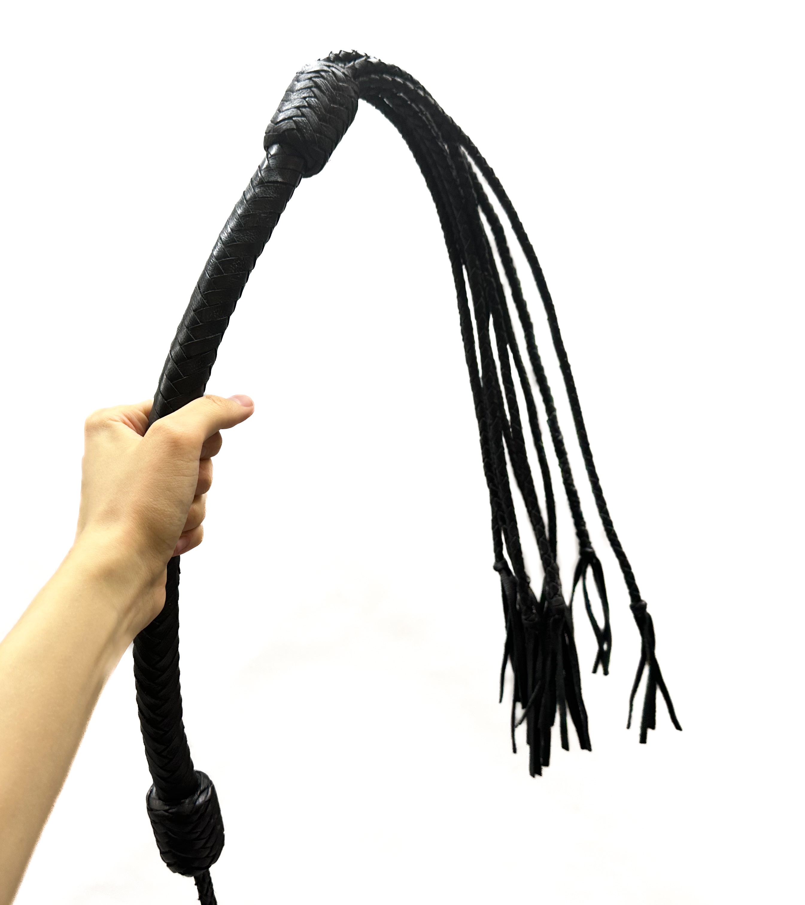 der Kater - Leder Peitsche - geflochten, 9-Tail