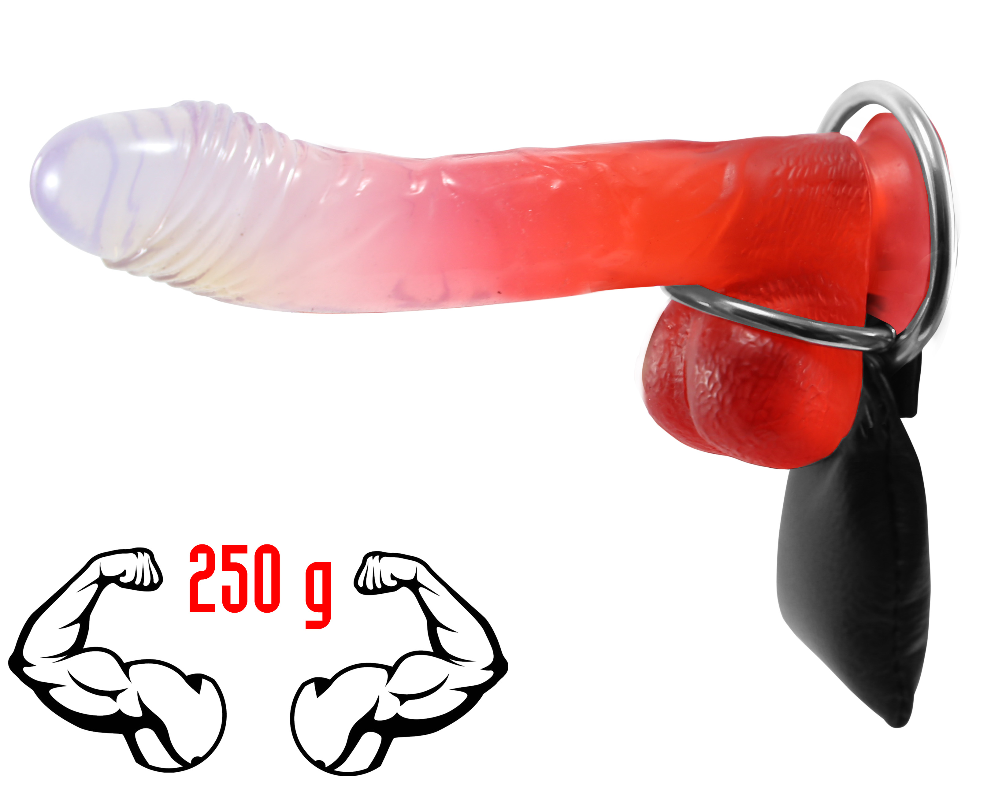 Leder Gewicht/Stretcher "Strong Man" - 2 Ringe