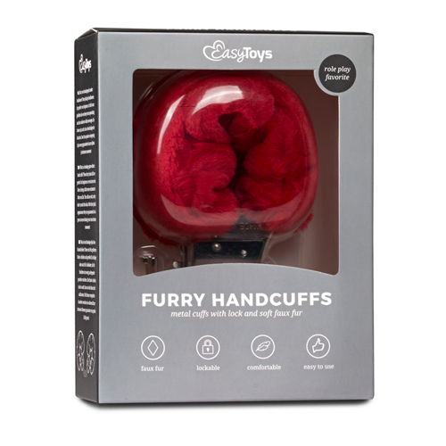 Fetish - Plüschige Handschellen - Rot