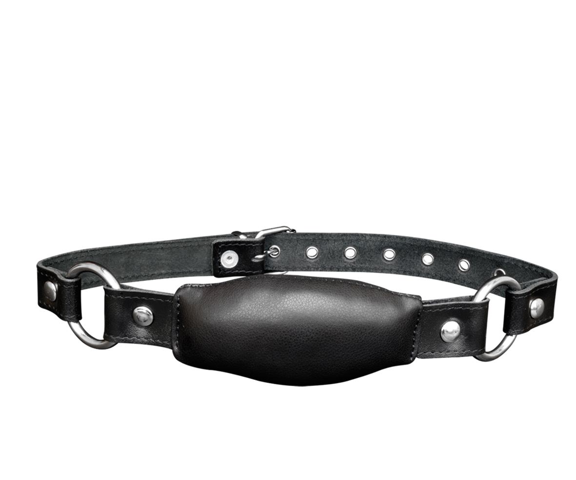 LEDER KNEBEL - Mundknebel Doggy black