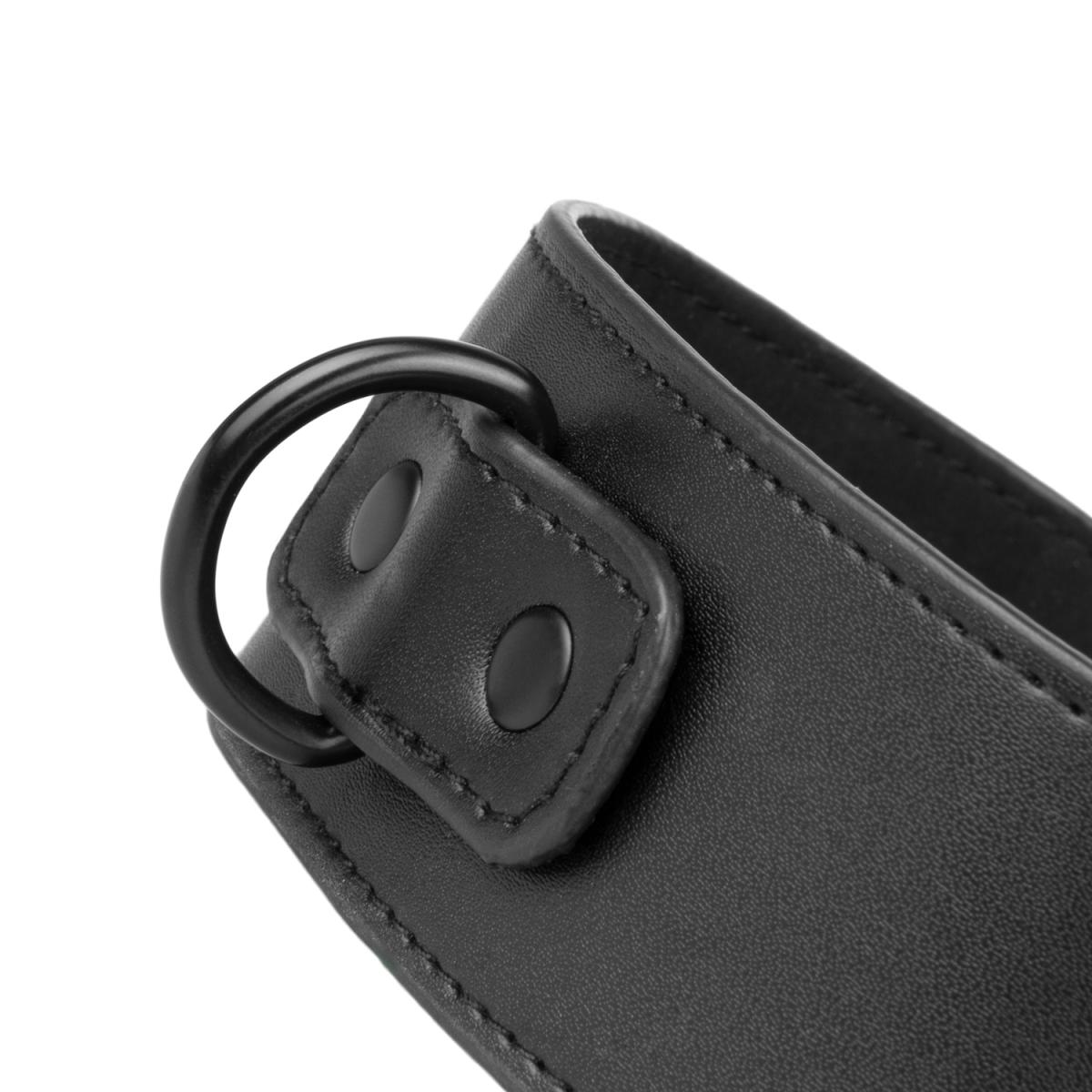 Halsband - Handgelenk-Manschetten - Schwarz als Set