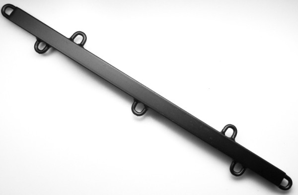 SPREIZSTANGE aus Vierkantstahl in schwarz - 60cm mit 7 Ösen