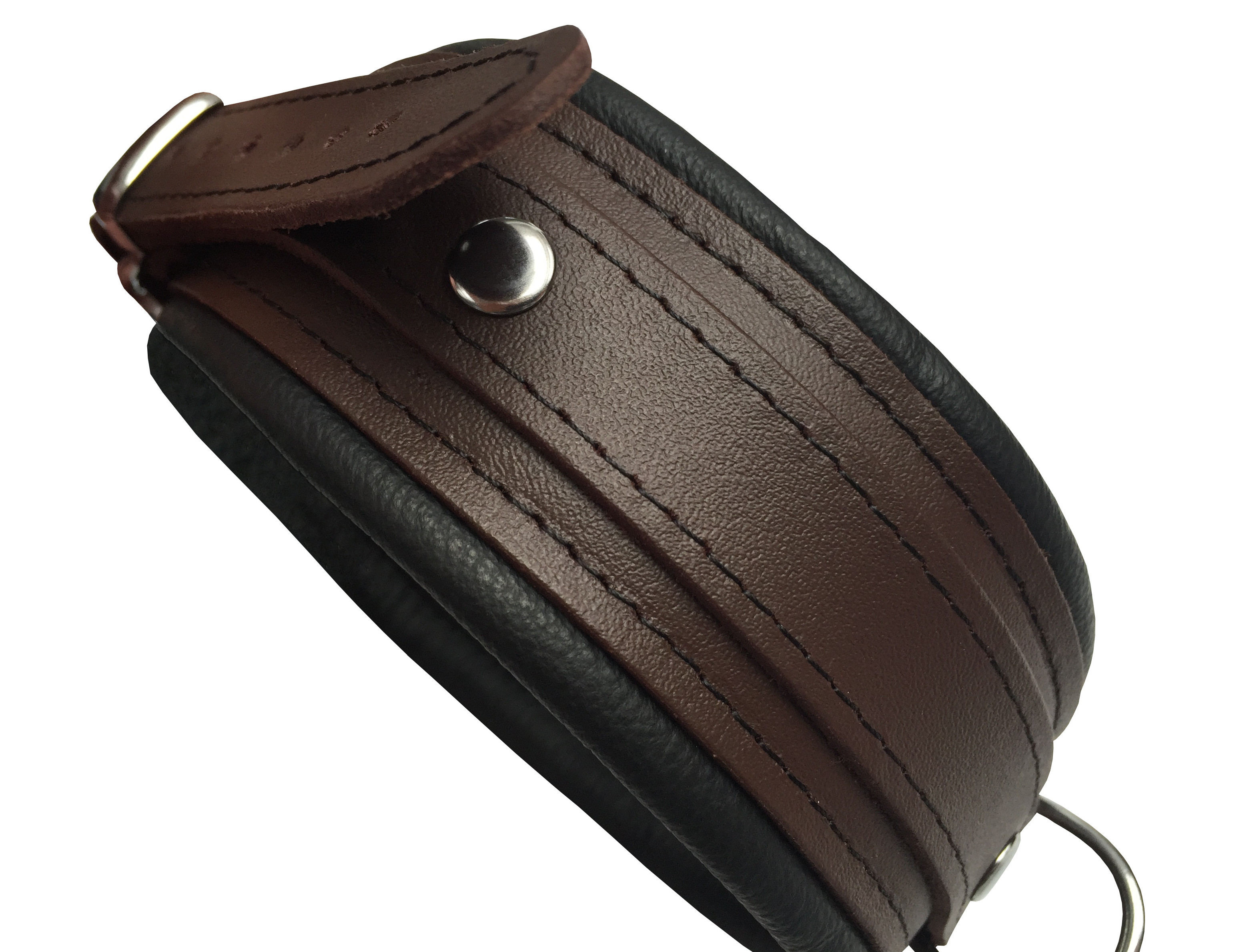 Leder Fesselset Braun schmal