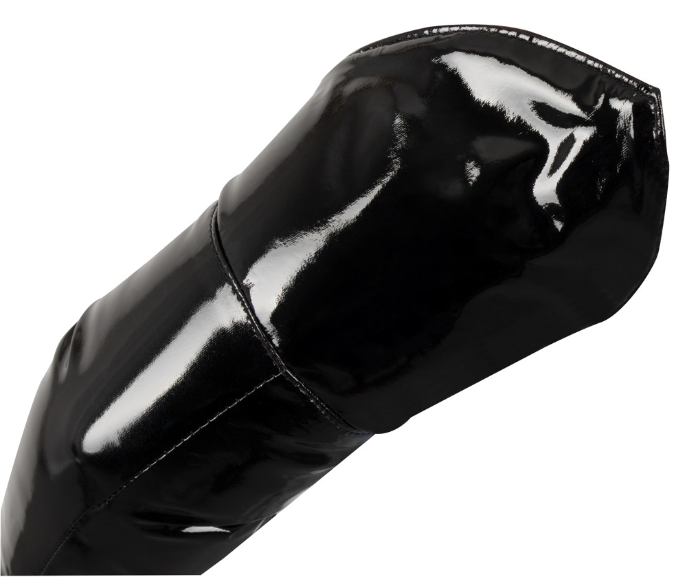 Handschuhe aus Lack Extralang