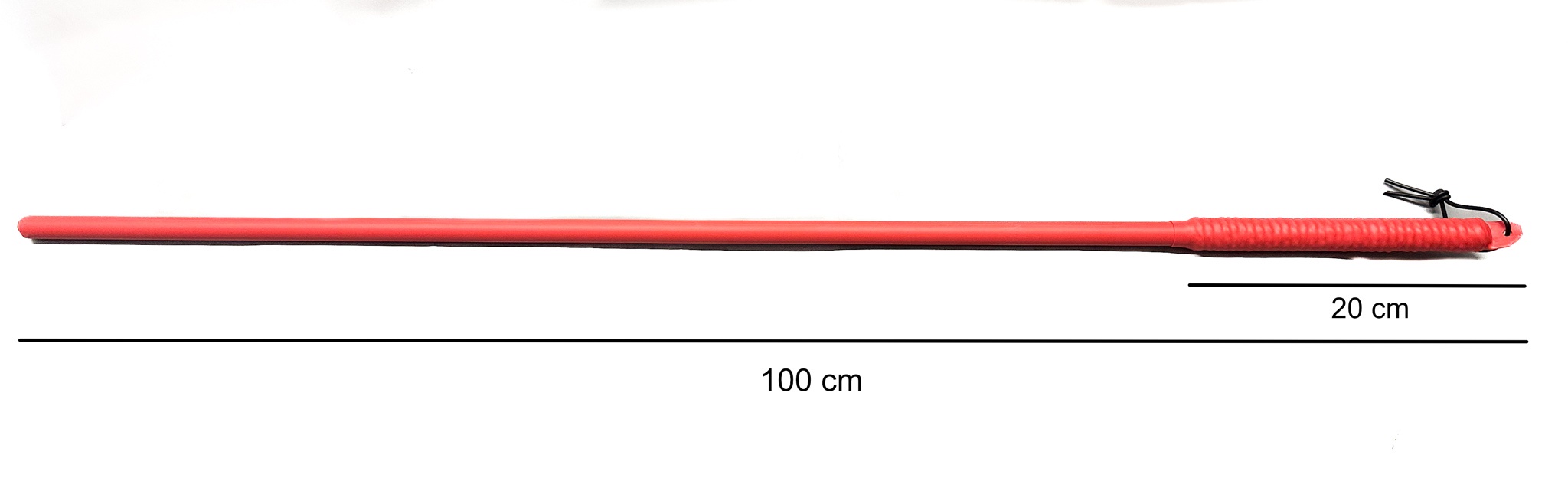 ROHRSTOCK Kunststoff - Extrem Rohrstock Prügel rot, Länge ca. 100cm