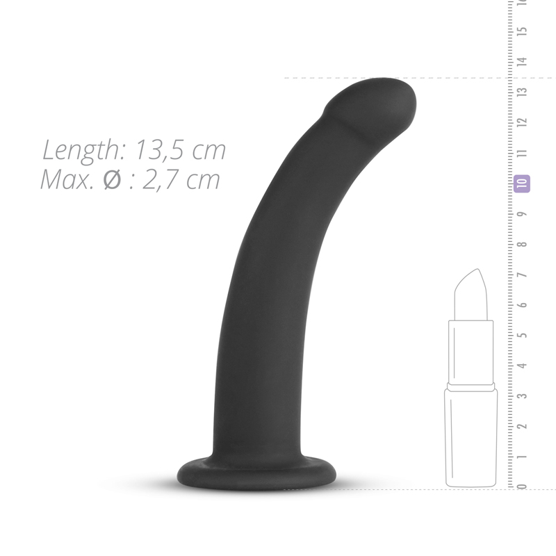 Silikon Umschnalldildo glatt