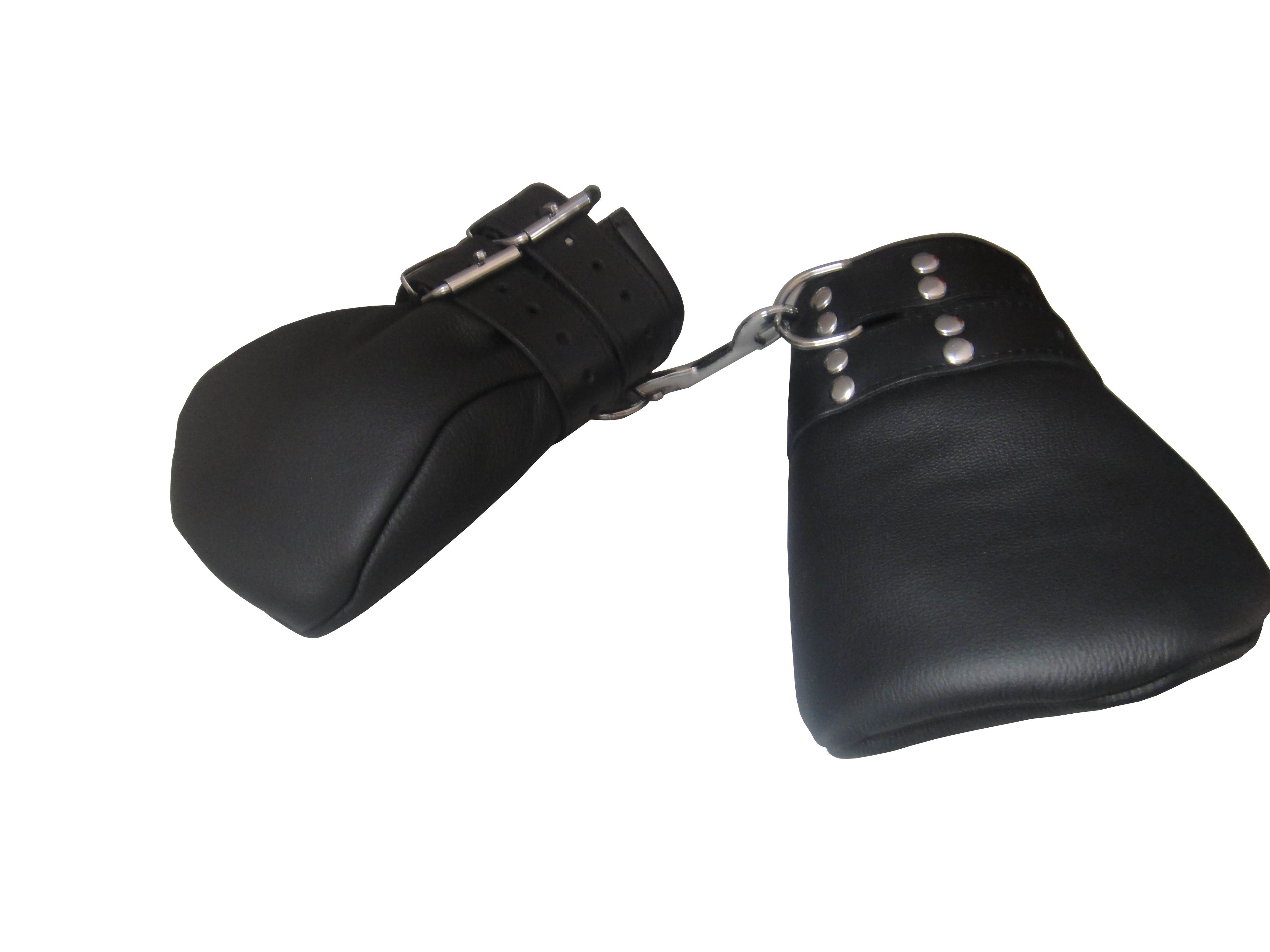 Leder Fäustlinge / Fesselhandschuh