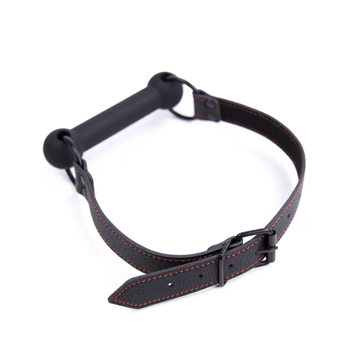 LEDER KNEBEL - Doggyknebel gerade schwarz - Dogplay