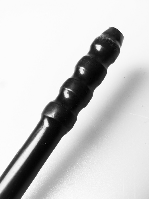 REITSTOCK "Viper"- Flexibler Reitstock in schwarz, mit Kerbung