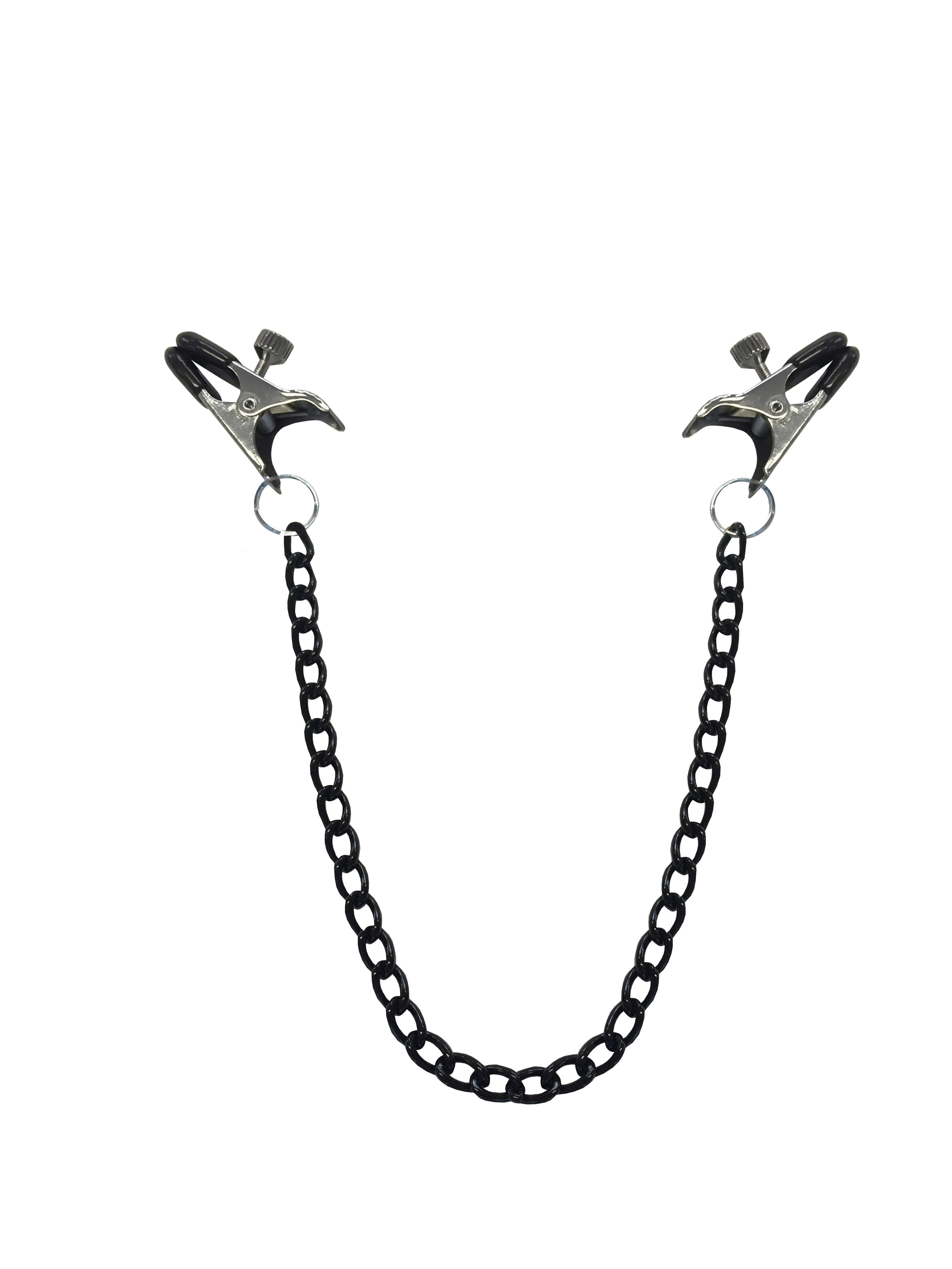 Metall Abgreifklammern breit / kurz mit Kette